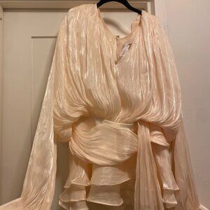 Miss Rosier - Eugénie fully-pleated ruffled mini dress - NEVER WORN - LARGE